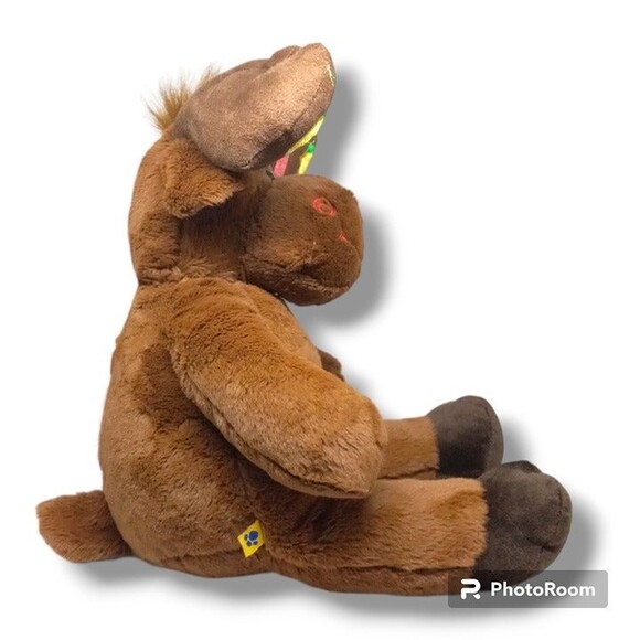 Build A Bear Hal The Moose Christmas Plush-Light Up Antlers-Working-Retired-18" - Picture 5 of 8